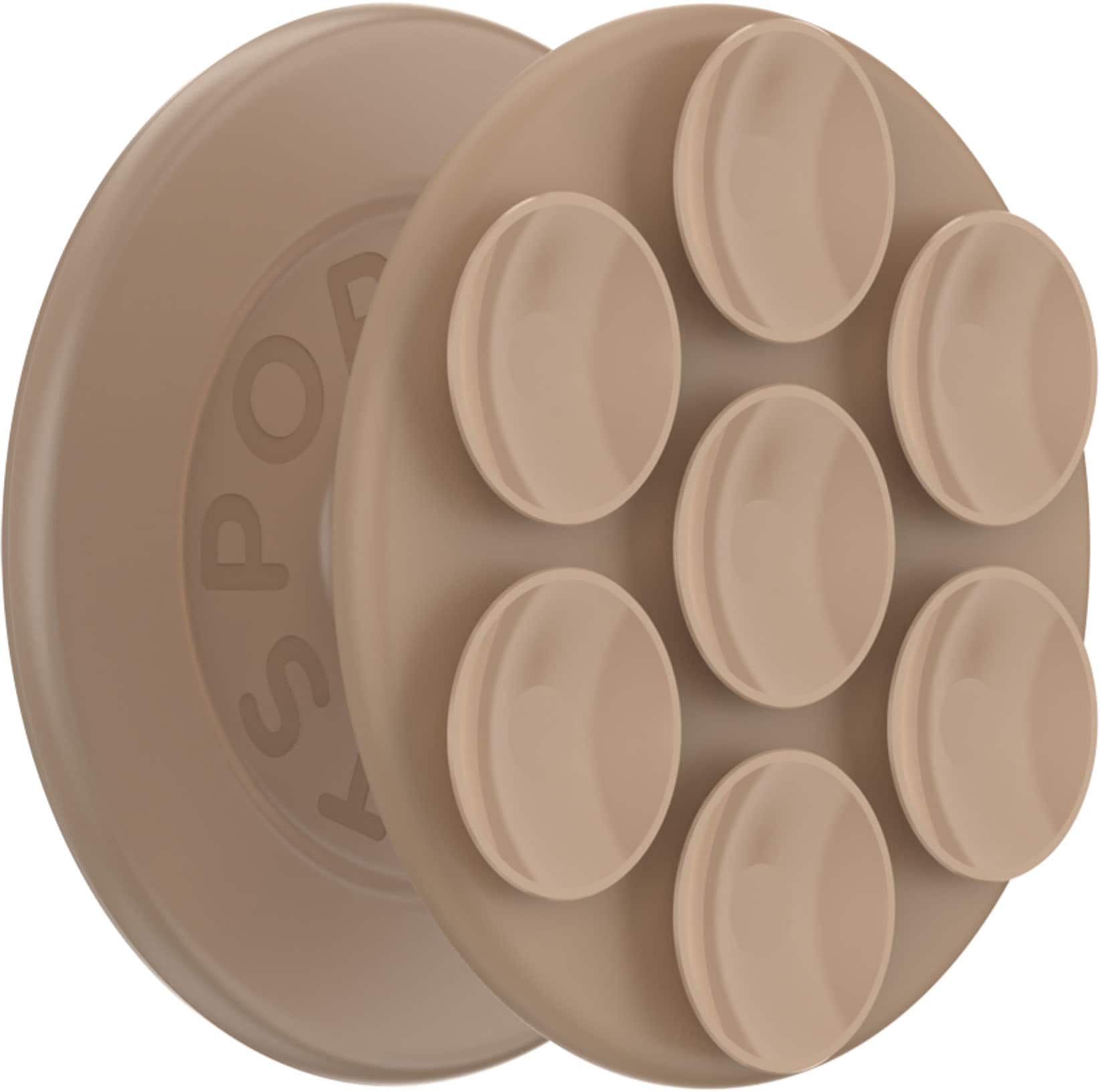 PopSockets - MagSafe Suck-Up Universal Magnetic Suction Grip & Mount with Adapter Ring for Cell Phones - Latte
