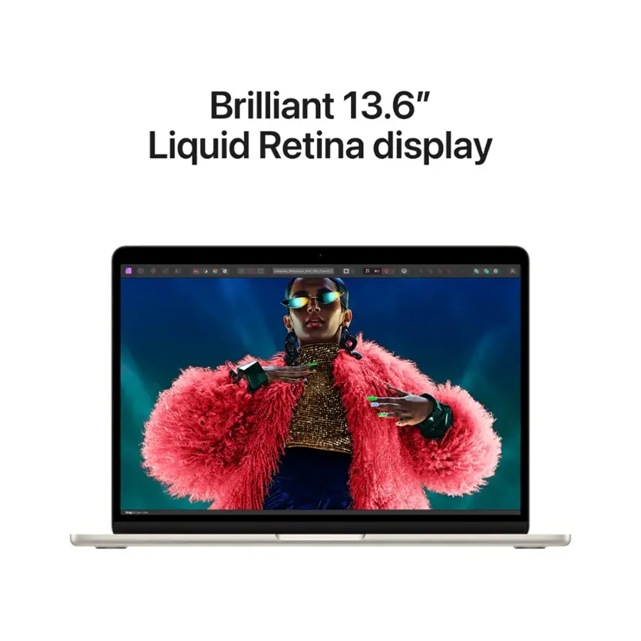 Brilliant 13.6" Liquid Retina display