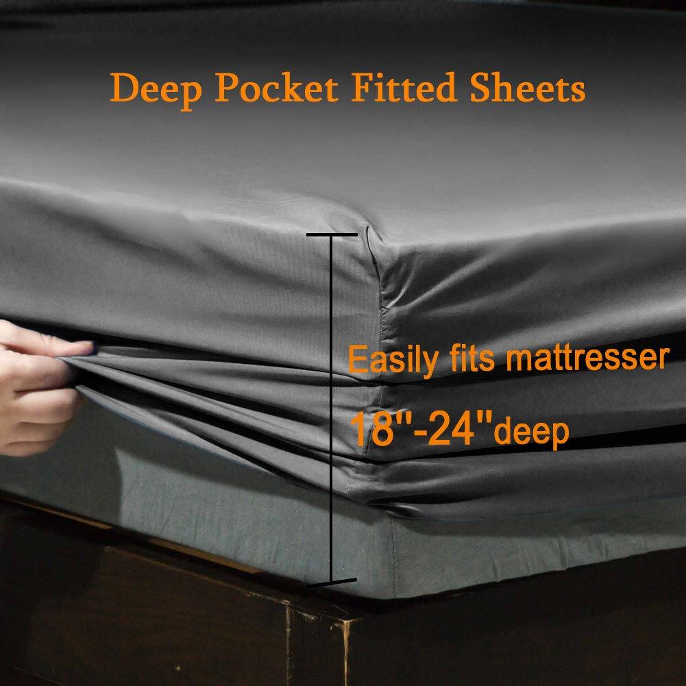 Deep Pocket Fitted Sheets

Easily fits mattresser 18"-24" deep
