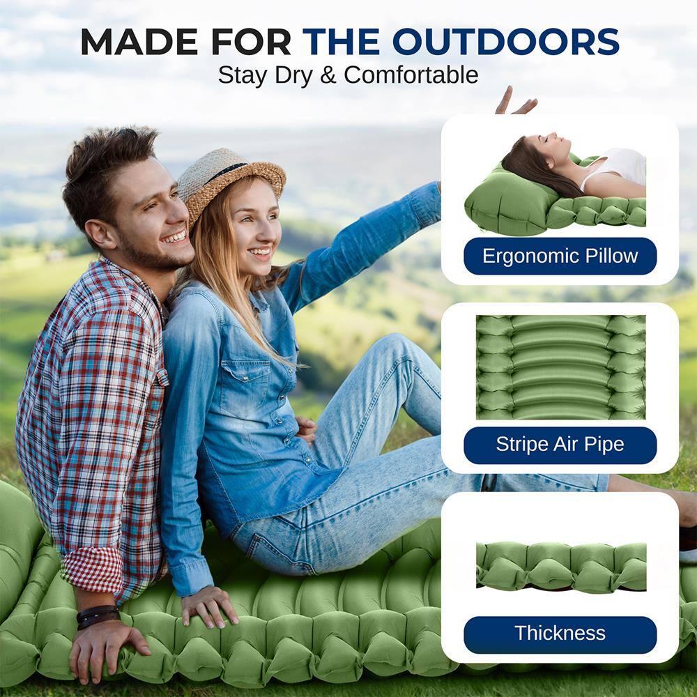MADE FOR THE OUTDOORS  
Stay Dry & Comfortable  

- Ergonomic Pillow  
- Stripe Air Pipe  
- Thickness