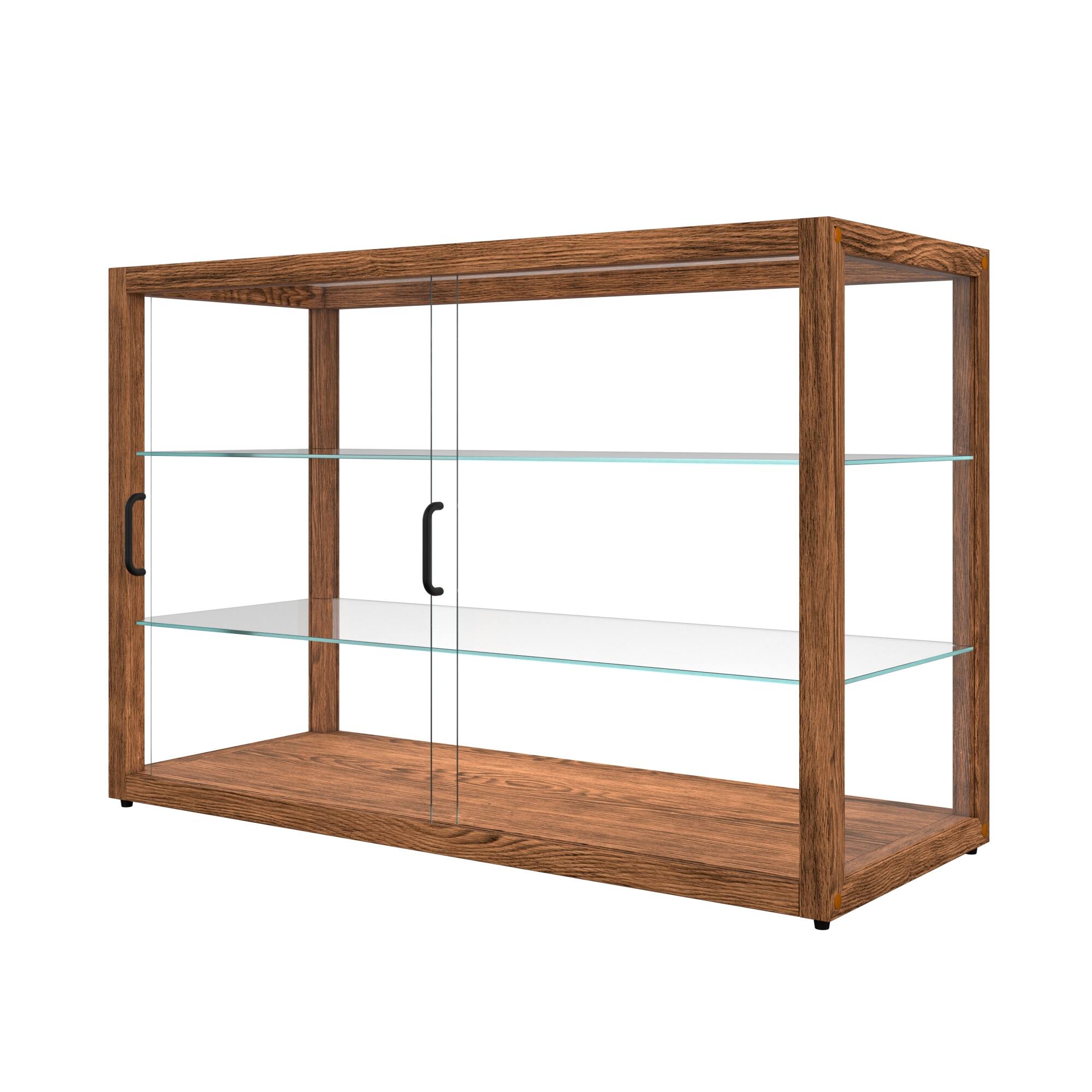 Alt View 7. Koolmore - 42 In. Artisan Horizontal Dark Wooden Bakery Display Case 8 Cu. ft. (KM-BDW-42D) - Dark ash wood color.