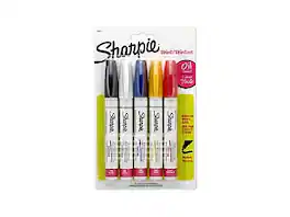 Sharpie - Oil-Based Paint Markers, Medium Tip, 5/Pack - Assorted