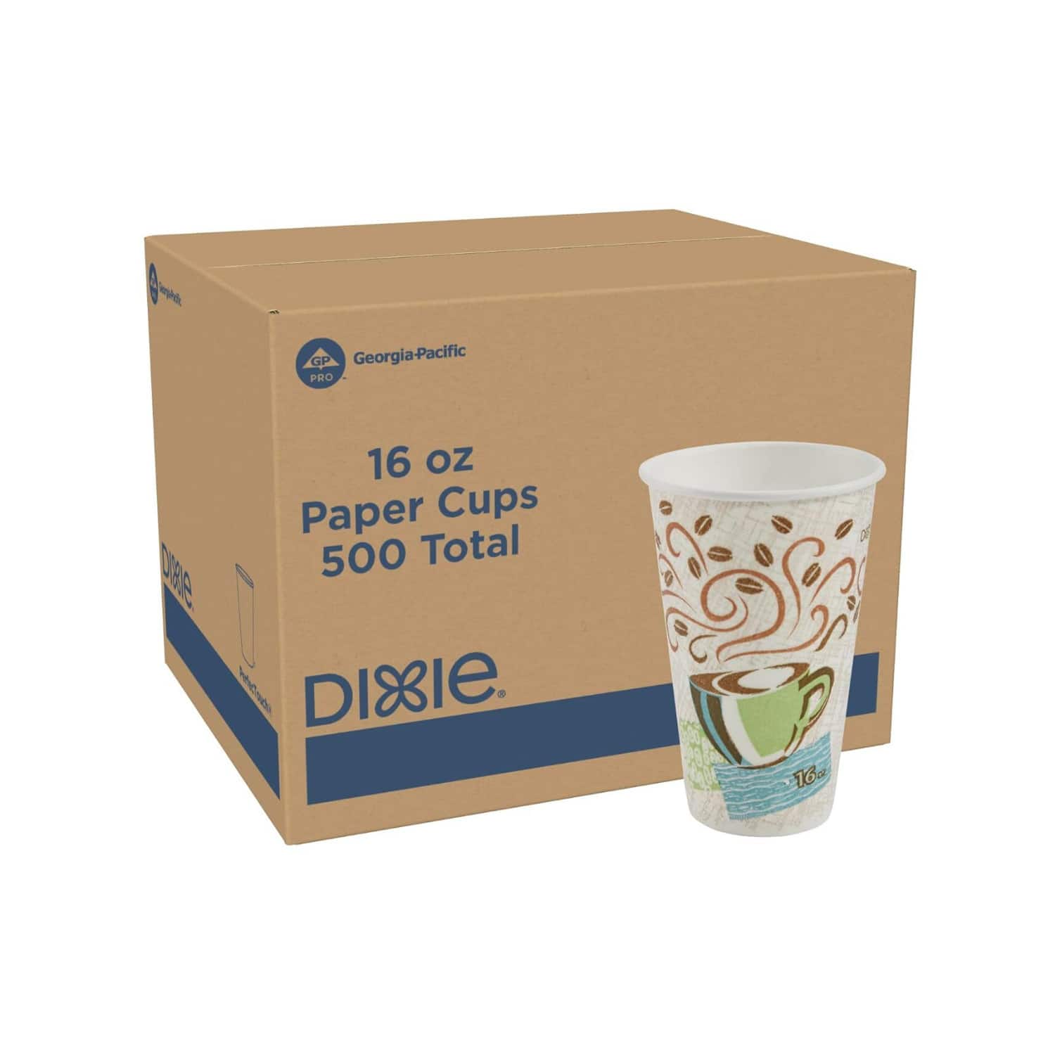 Georgia-Pacific - Dixie PerfecTouch 16 oz Insulated Paper Cups (500 Count) - Coffee price history on PriceWatchPro