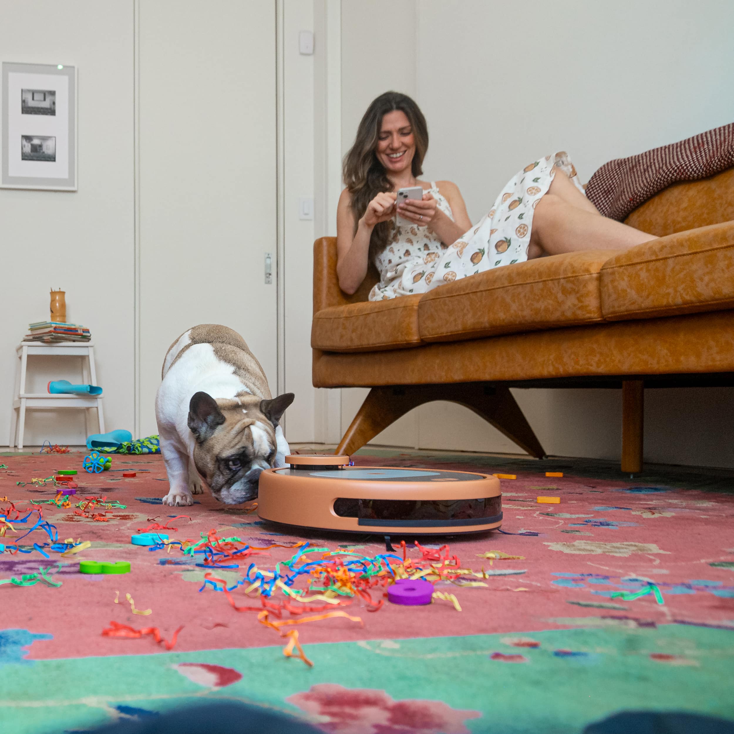 Alt View 12. bObsweep - PetHair Appetite Wi-Fi Connected Robot Vacuum and Mop - Thai Tea.