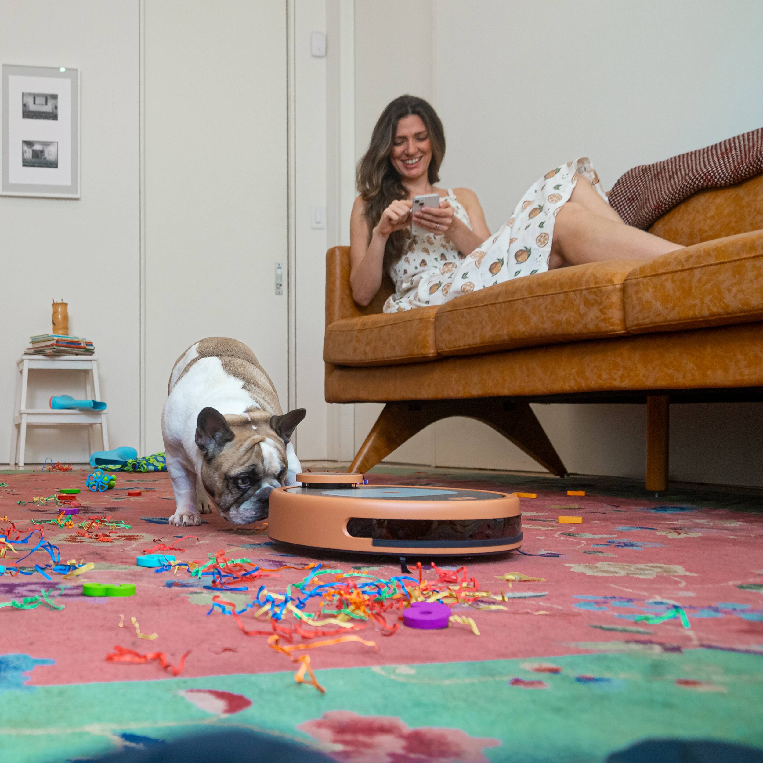 Alt View 12. bObsweep - PetHair Appetite Wi-Fi Connected Robot Vacuum and Mop - Thai Tea.