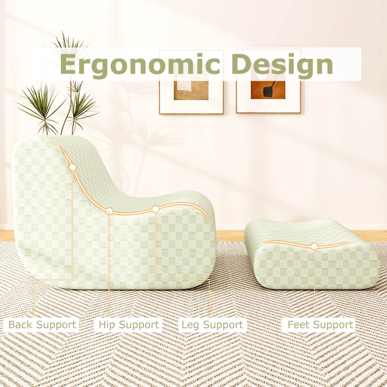 Ergonomic Design

- Back Support
- Hip Support
- Leg Support
- Feet Support