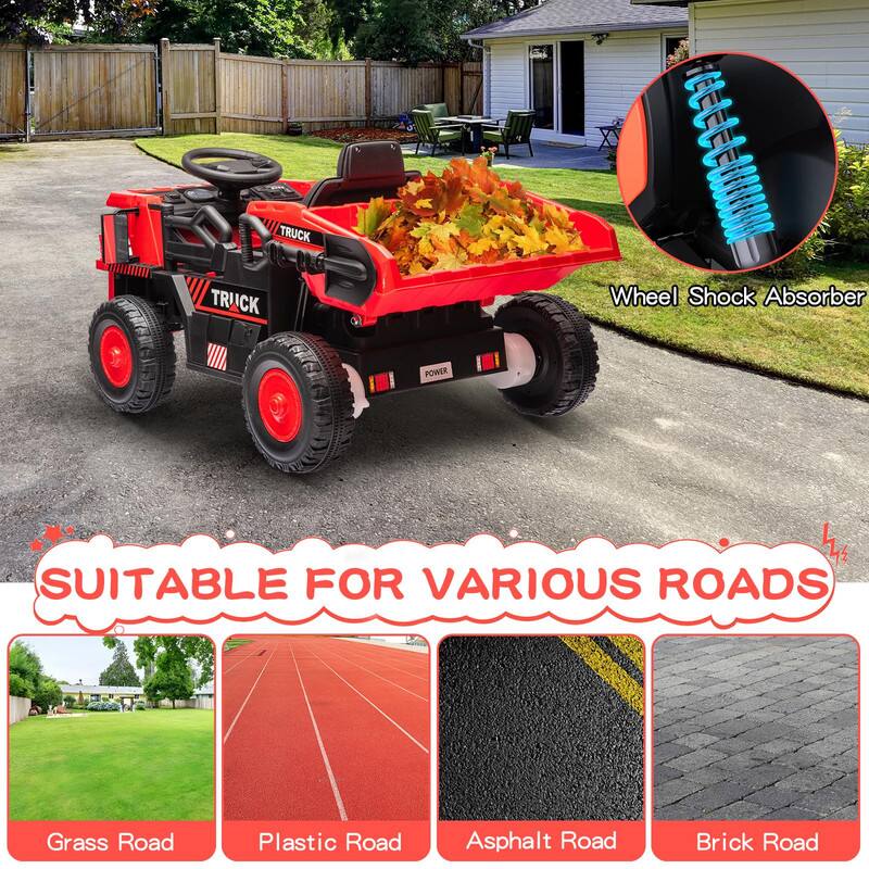 TRUCK TRUCK ACCR 1117 Wheel Shock Absorber POWER 44 SUITABLE FOR VARIOUS ROADS  
Grass Road  
Plastic Road  
Asphalt Road  
Brick Road