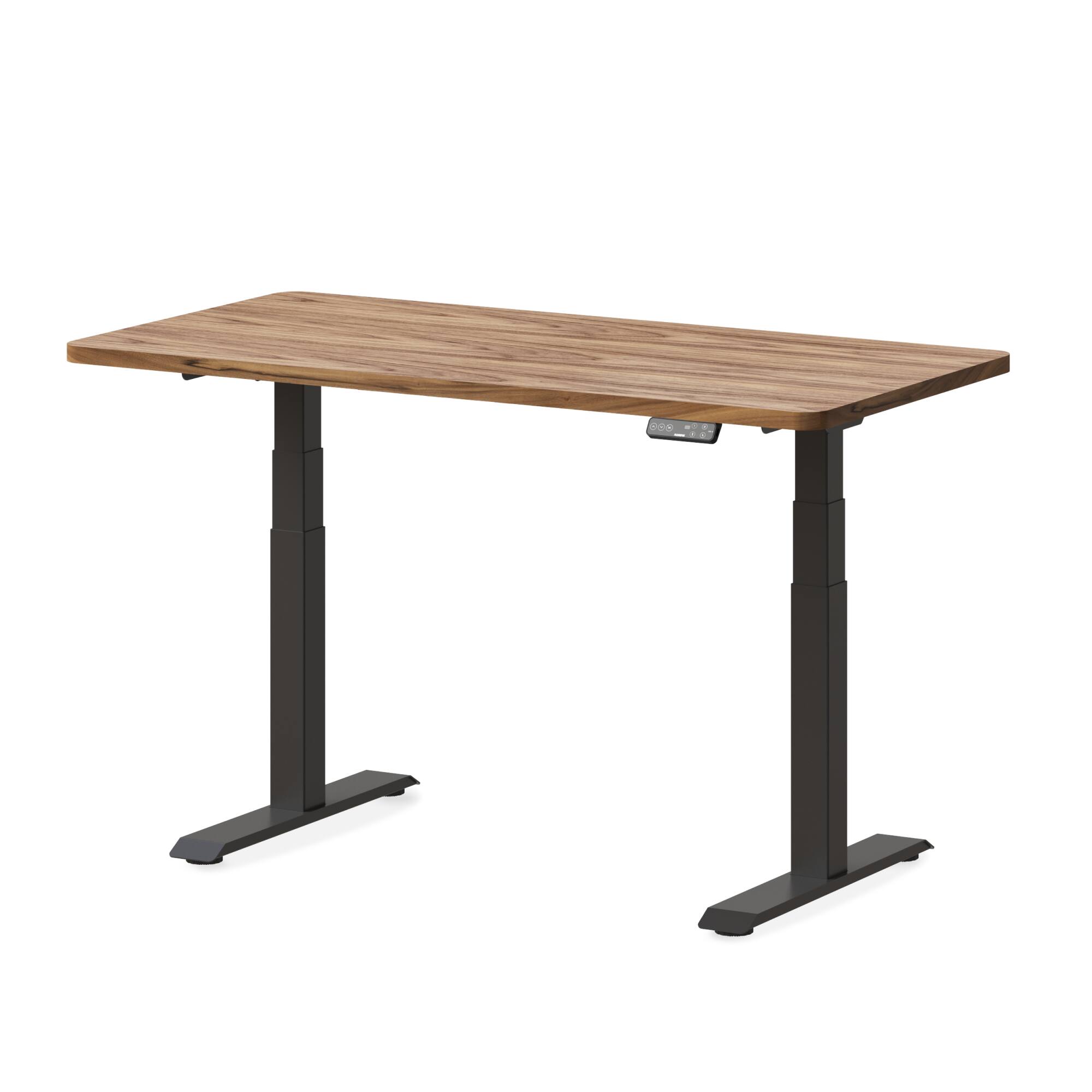 Left. FlexiSpot - FlexiSpot E7 48''W Electric Adjustable Standing Desk Chipboard, White/White - White.