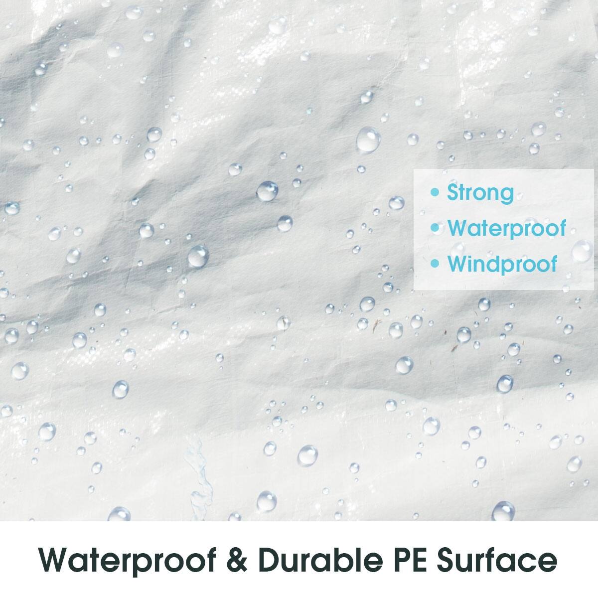 - Strong
- Waterproof
- Windproof

Waterproof & Durable PE Surface