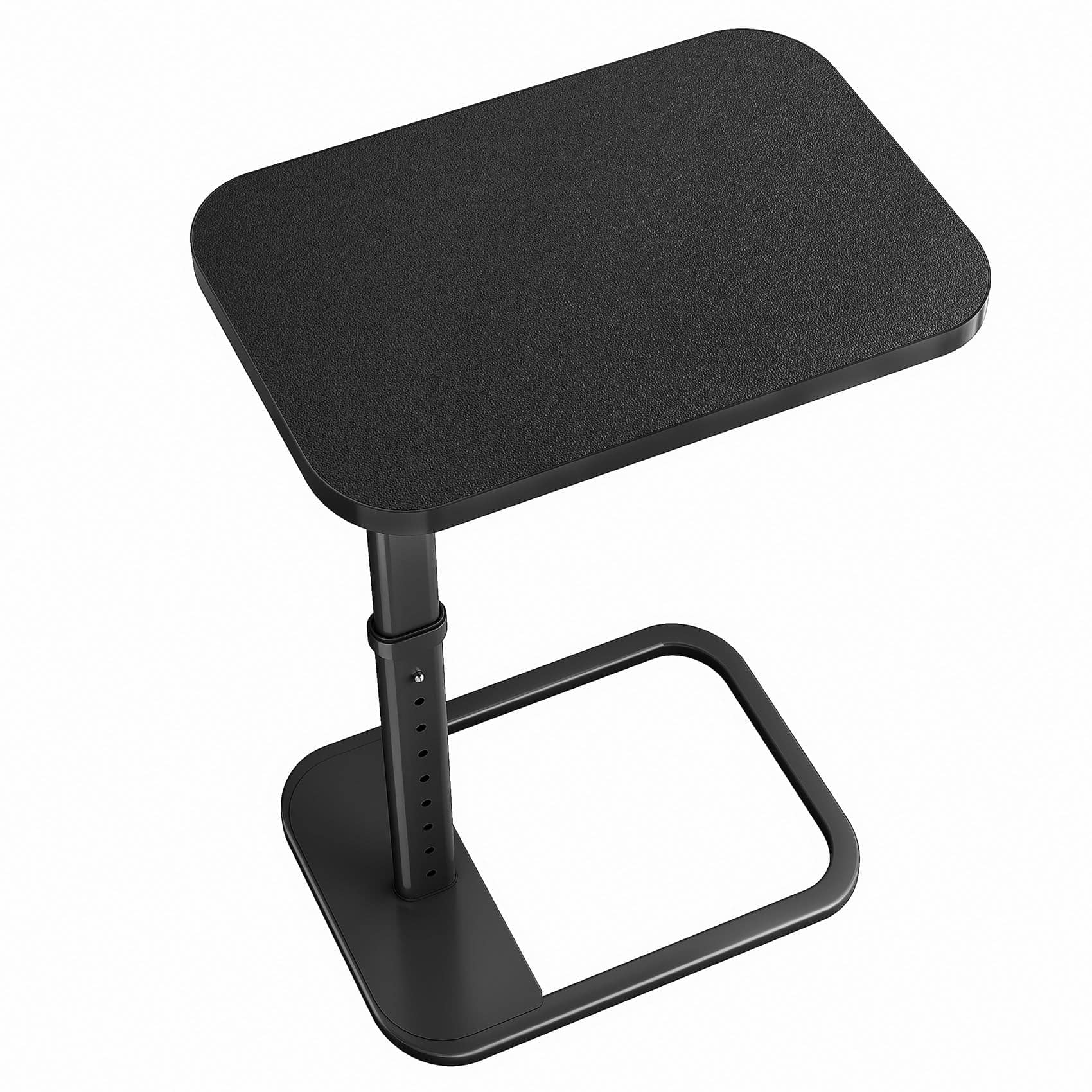 PARKER SLATER - Tv Tray Table Adjustable Height Flip top Rounded Metal Corners Snack For Couch Sofa Bed Chair Living Room C