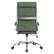 Alt View 5. LeisureMod - Benmar High Back Leather Office Chair with Adjustable Height, Swivel Base, Ergonomic Design Modern Conference Chair - Green.