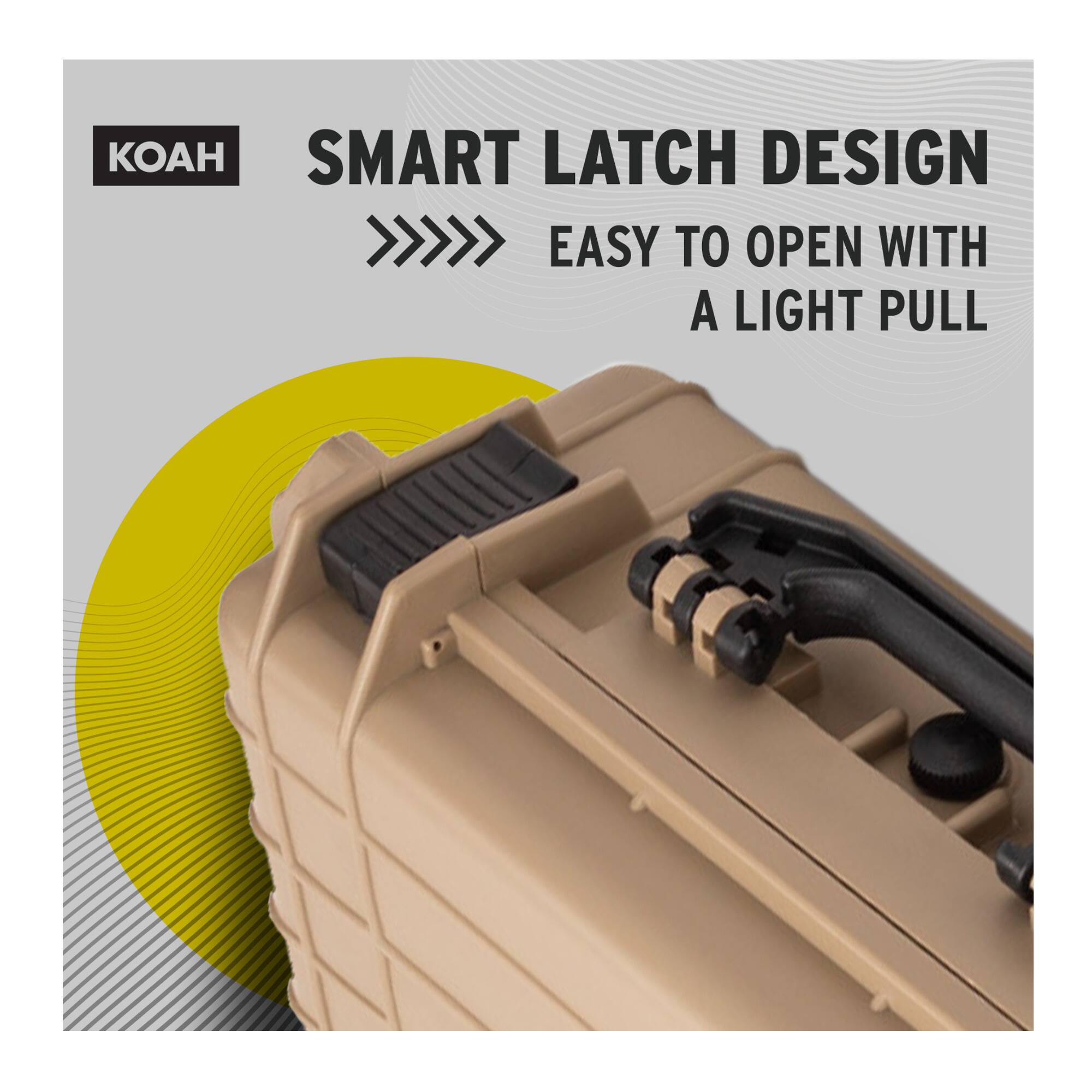 SMART LATCH DESIGN >>> EASY TO OPEN WITH A LIGHT PULL