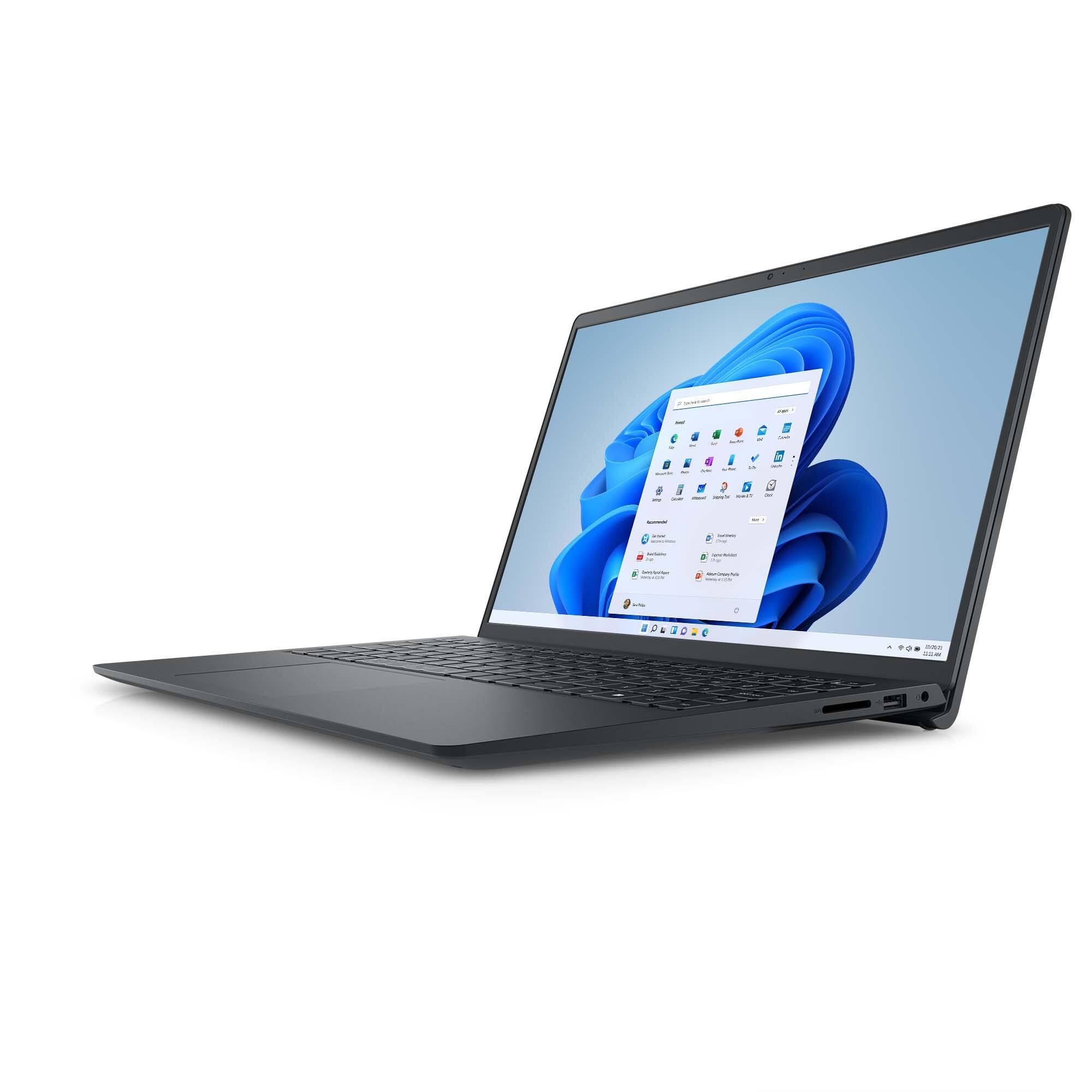 Left. Dell - Inspiron 15 3535 Touch Laptop - AMD Ryzen 5 - AMD Radeon - 8GB Memory - 512GB SSD - Carbon Black.