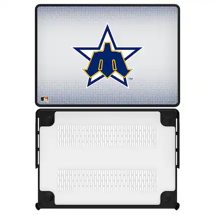 Front. Keyscaper - Seattle Mariners Linen MacBook Case - Pro 14 in - Multicolor.