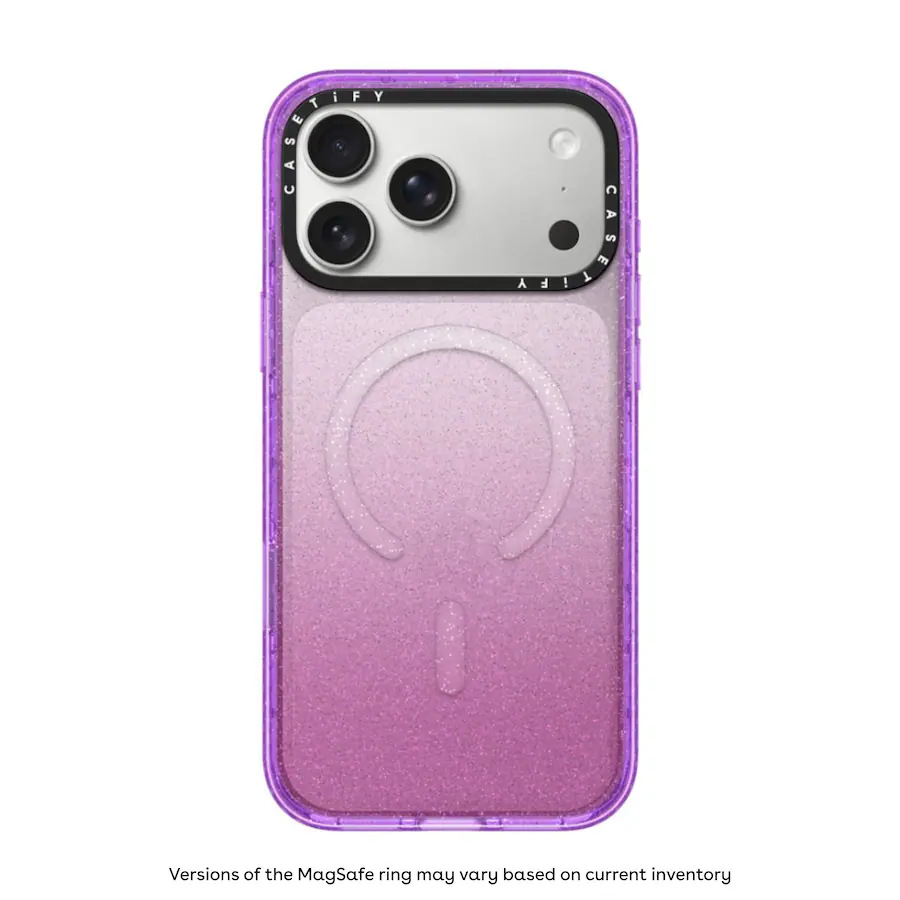 CASETiFY Apple iPhone 17 Pro Max Impact Case Purple Glitter CASETiFY Apple iPhone 17 Pro Max Impact Case Purple Glitter
