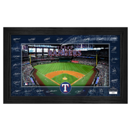 Highland Mint - Texas Rangers Framed 12" x 20" 2025 Signature Field Photograph - Facsimile Signatures - Limited Edition of 5,000 - Multicolor