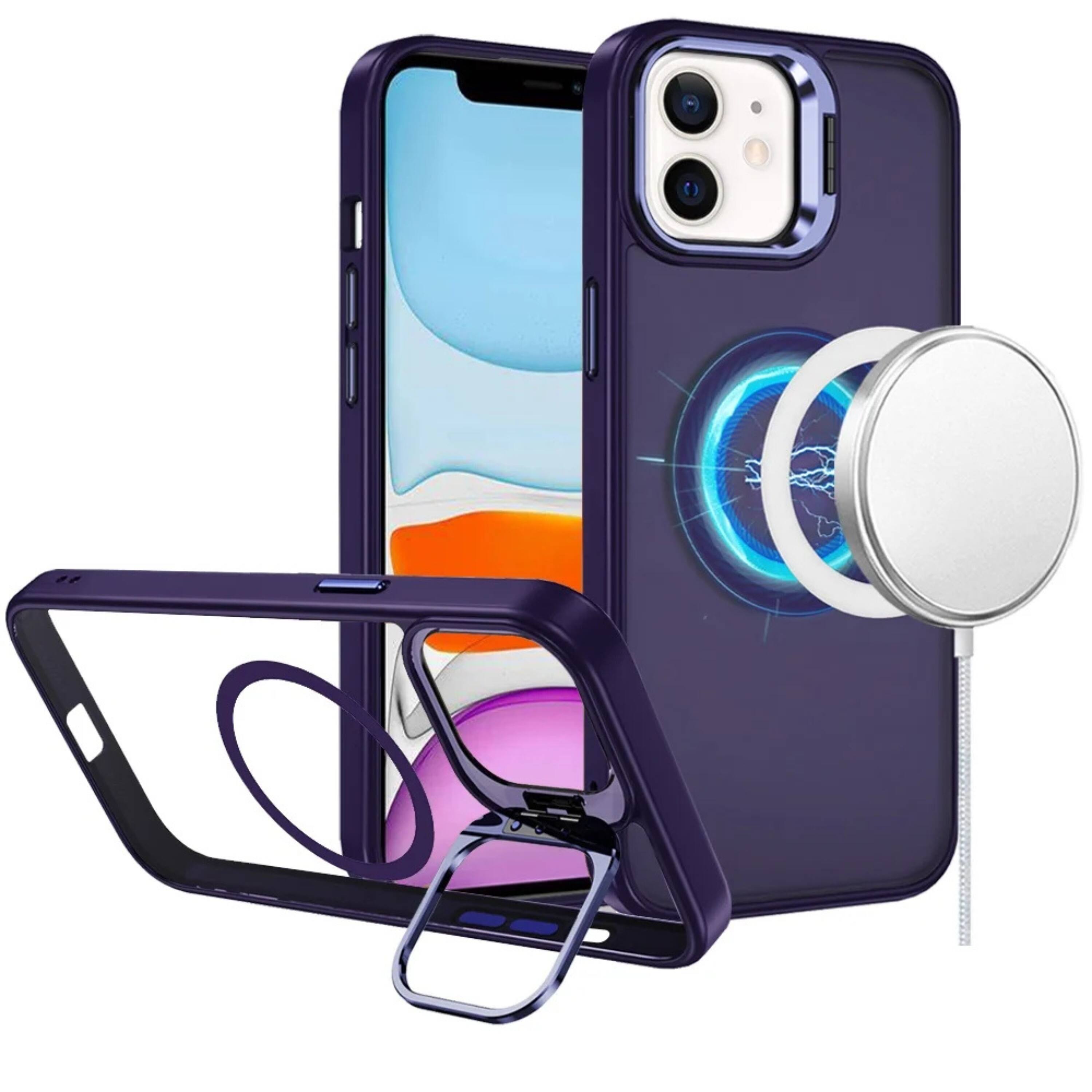 Kitcheniva Magnetic Circle Camera Lens Stand Case With Tempered Glass ...