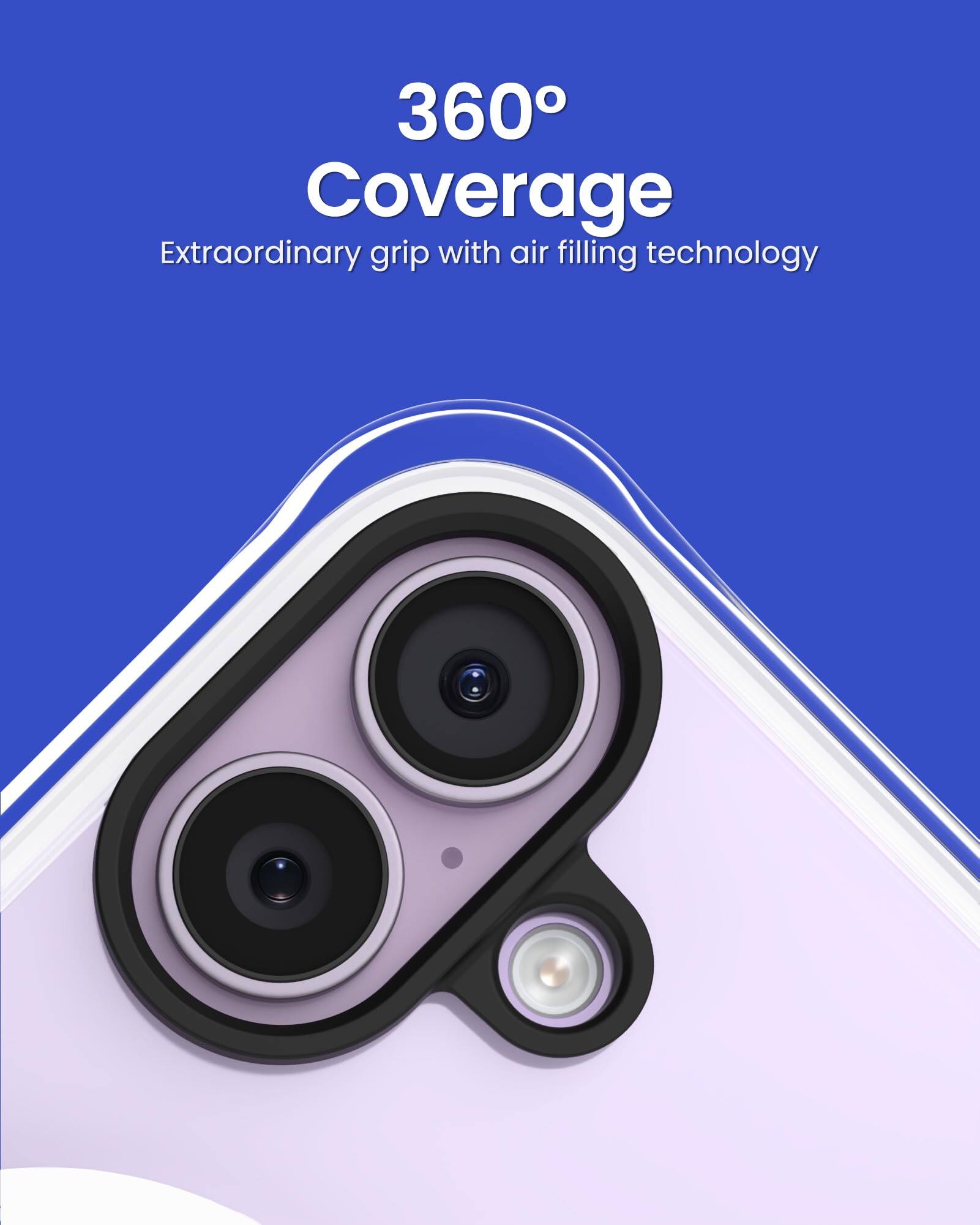 360° Coverage  
Extraordinary grip with air filling technology