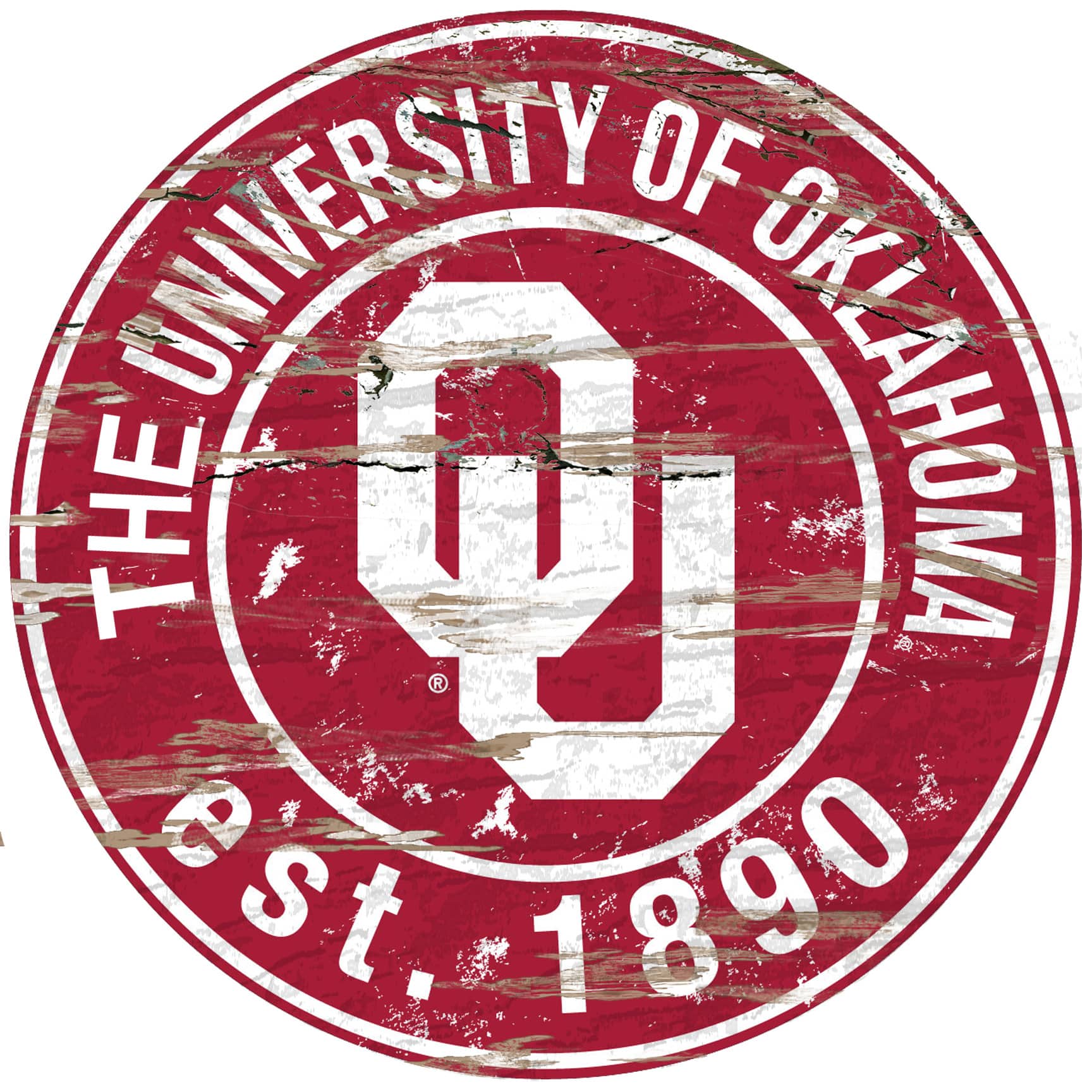 "Fan Creations - Oklahoma Sooners 23.5"" Distressed Round Sign - Multicolor" price history on PriceWatchPro