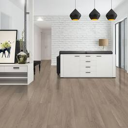 Dotfloor - Superoak SEKET Laminate Flooring - 48"x7.7" Planks, 8 Planks/Box (20.56 sq ft/Box), 12mm Thick, AC4 Wear Rating - Clean Brushed