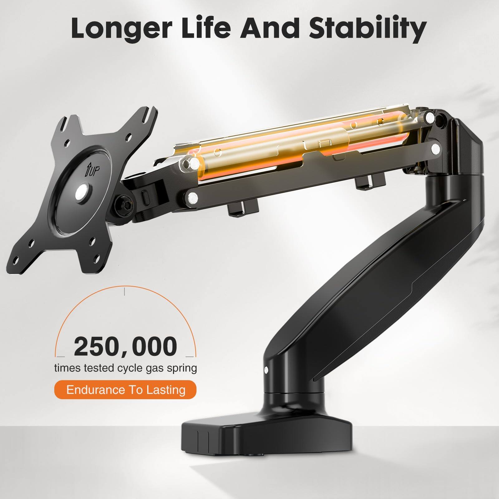 Longer Life And Stability

250,000 times tested cycle gas spring

Endurance To Lasting