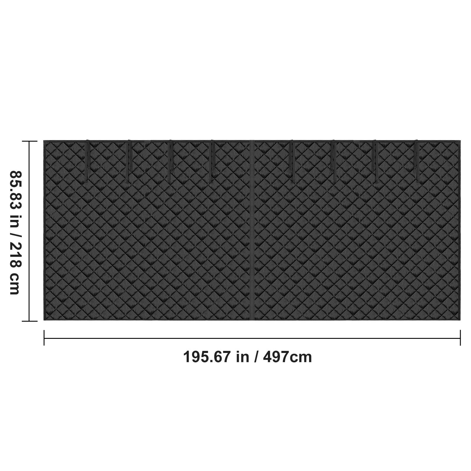 85.83 in / 218 cm  
195.67 in / 497 cm
