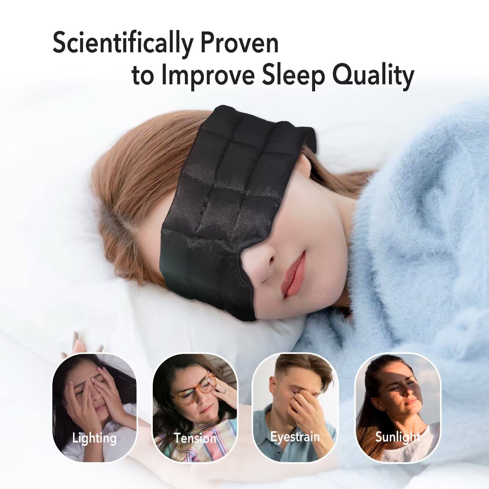 Scientifically Proven to Improve Sleep Quality

- Lighting
- Tension
- Eyestrain
- Sunlight