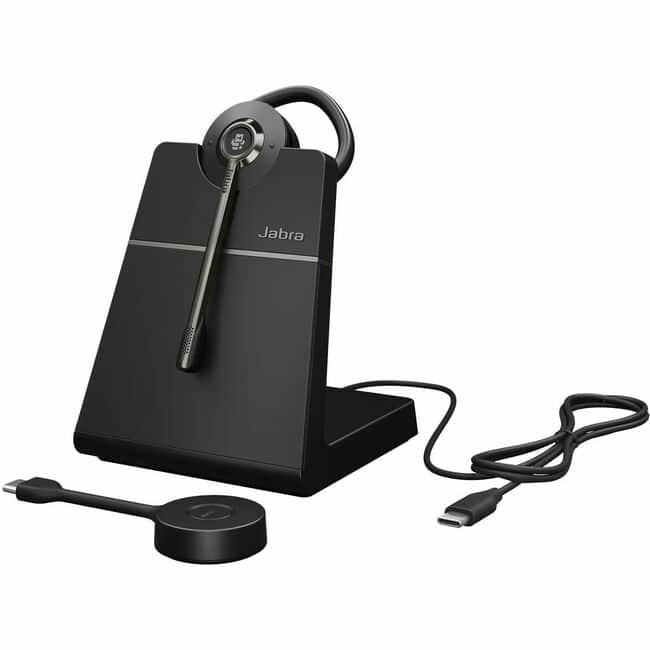 Jabra - Engage 55 SE Headset - Microsoft Teams Certification - Mono - USB Type A - Wired/Wireless - DECT - 490 ft - 40 Hz - Black