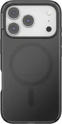 PopSockets - MagSafe PopCase for Apple iPhone 17 Pro Case - Black Translucent