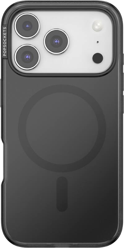 PopSockets - MagSafe PopCase for Apple iPhone 17 Pro Case - Black Translucent PopSockets - MagSafe PopCase for Apple iPhone 17 Pro Case - Black Translucent