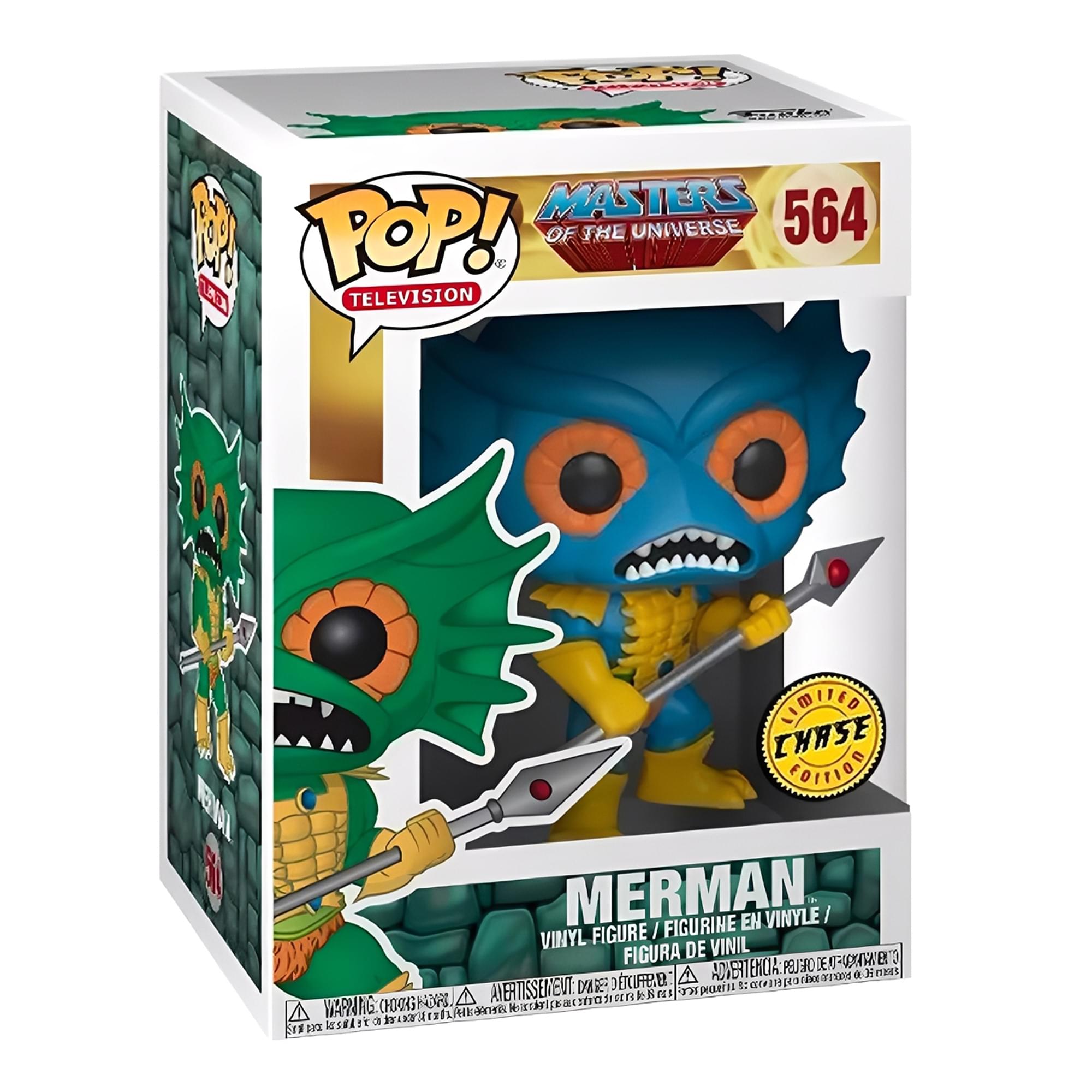 **Masters of the Universe**

**564**

**Pop! Television**

**Merman**

**Vinyl Figure / Figurine en Vinyle / Figura de Vinilo / Figura de Vinil**

**Limited Chase Edition**

**Warning: Choking Hazard - Small parts. Not for children under 3 years.**

**Aviso: Peligro de asfixia - Piezas pequeñas. No es para niños menores de 3 años.**

**Attention: Danger de suffocation - Petits éléments. Ne convient pas aux enfants de moins de 3 ans.**