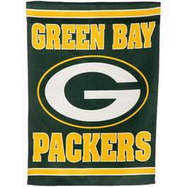 Evergreen Enterprises - Green Bay Packers 28" x 44" Double-Sided Embossed Suede House Flag - Multicolor