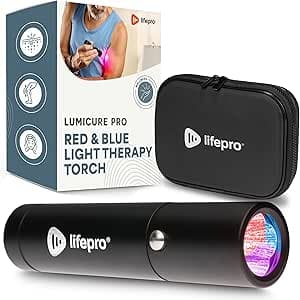 LifePro - Infrared & Red Light Device – Portable Therapy for Joint, Muscle Pain & Inflammation with 3 Wavelengths - Black
