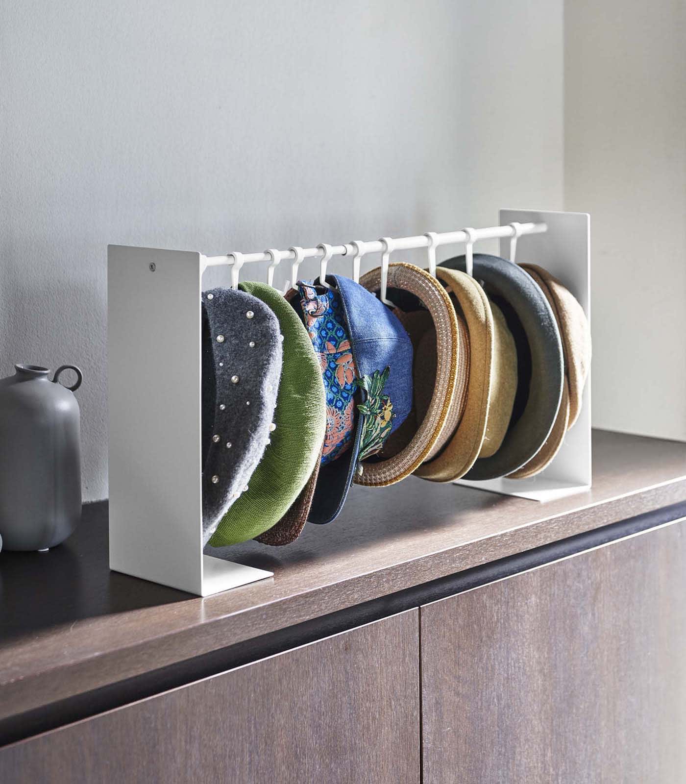 Alt View 10. Yamazaki Home - Hat Hanging Organizer - Steel - Black.