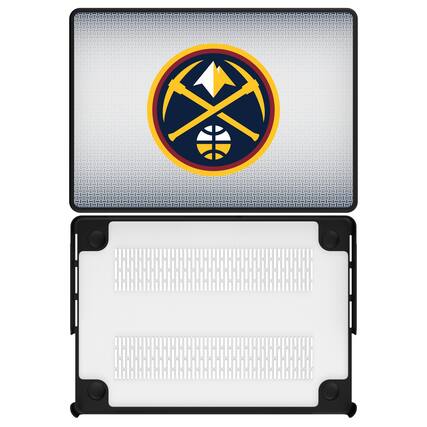 Front. Keyscaper - Denver Nuggets Linen MacBook Case - Multicolor.