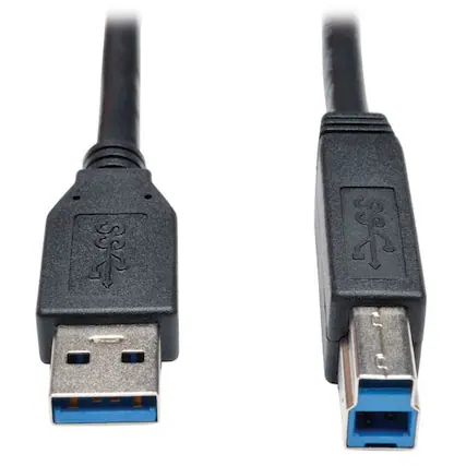 Front. Tripp Lite - USB 3.0 SuperSpeed Device Cable (AB M/M) 15-ft..