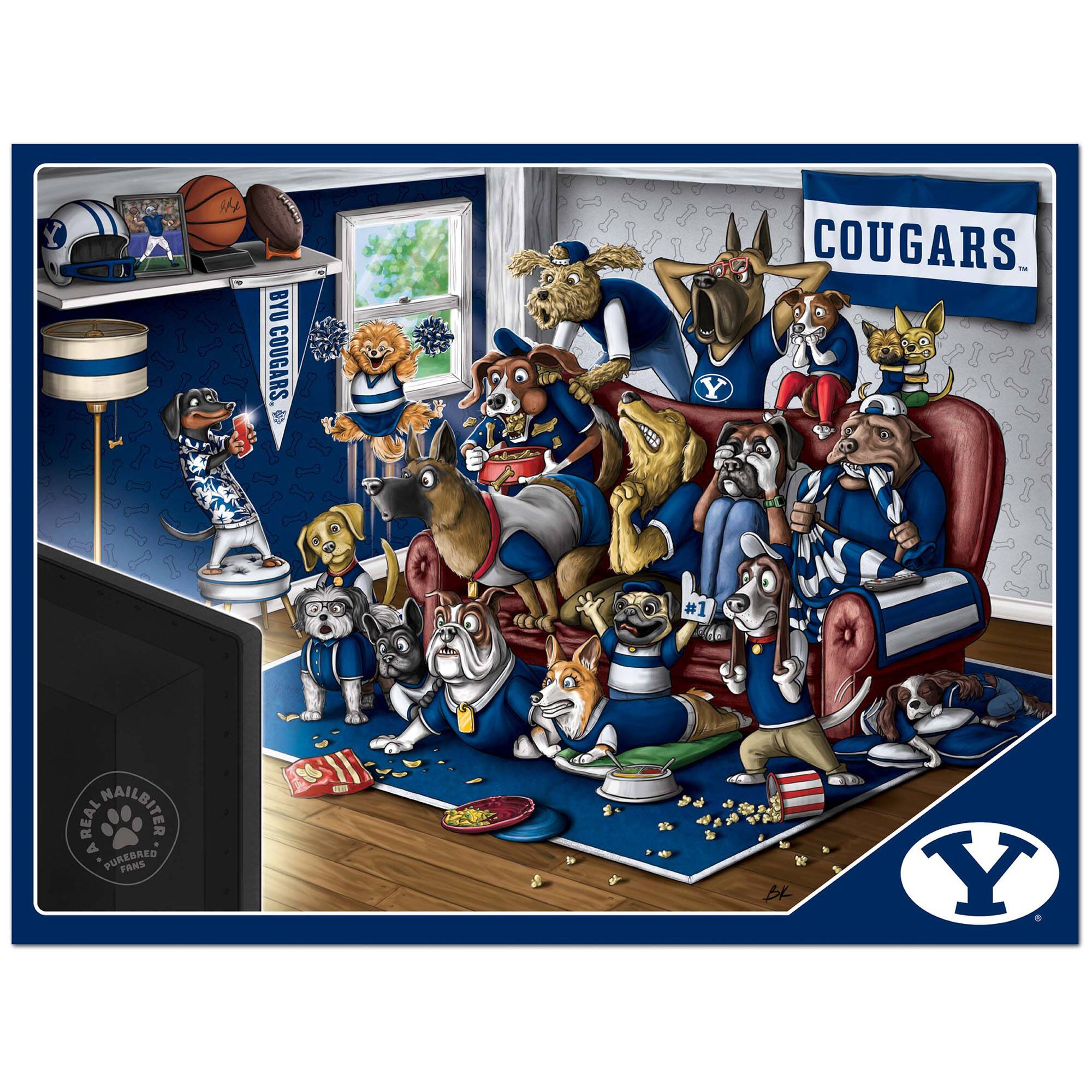 BYU COUGARS  
#1 REAL NAILBITER A PUREBRED FANS