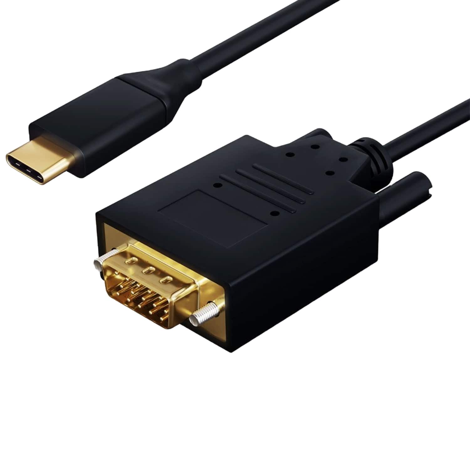 Sanoxy - 10ft USB 3.1 Type C Male to VGA (1920x1200@60Hz) Male Cable - Black