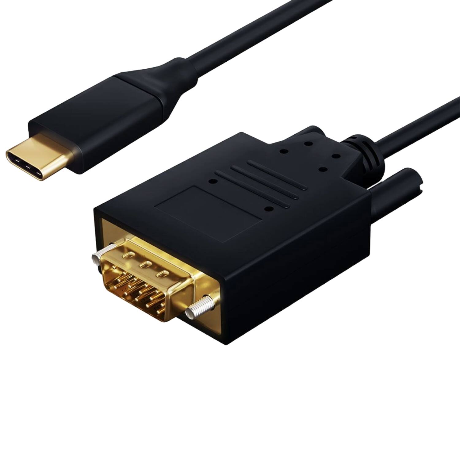 Sanoxy - 10ft USB 3.1 Type C Male to VGA (1920x1200@60Hz) Male Cable - Black