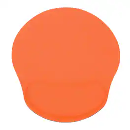 Unique Bargains - Ergonomic Gel Mouse Pad with Wrist Rest Support Memory Foam Mat Non-Slip Base for Office Computer Laptop Keyboard Home - Orange