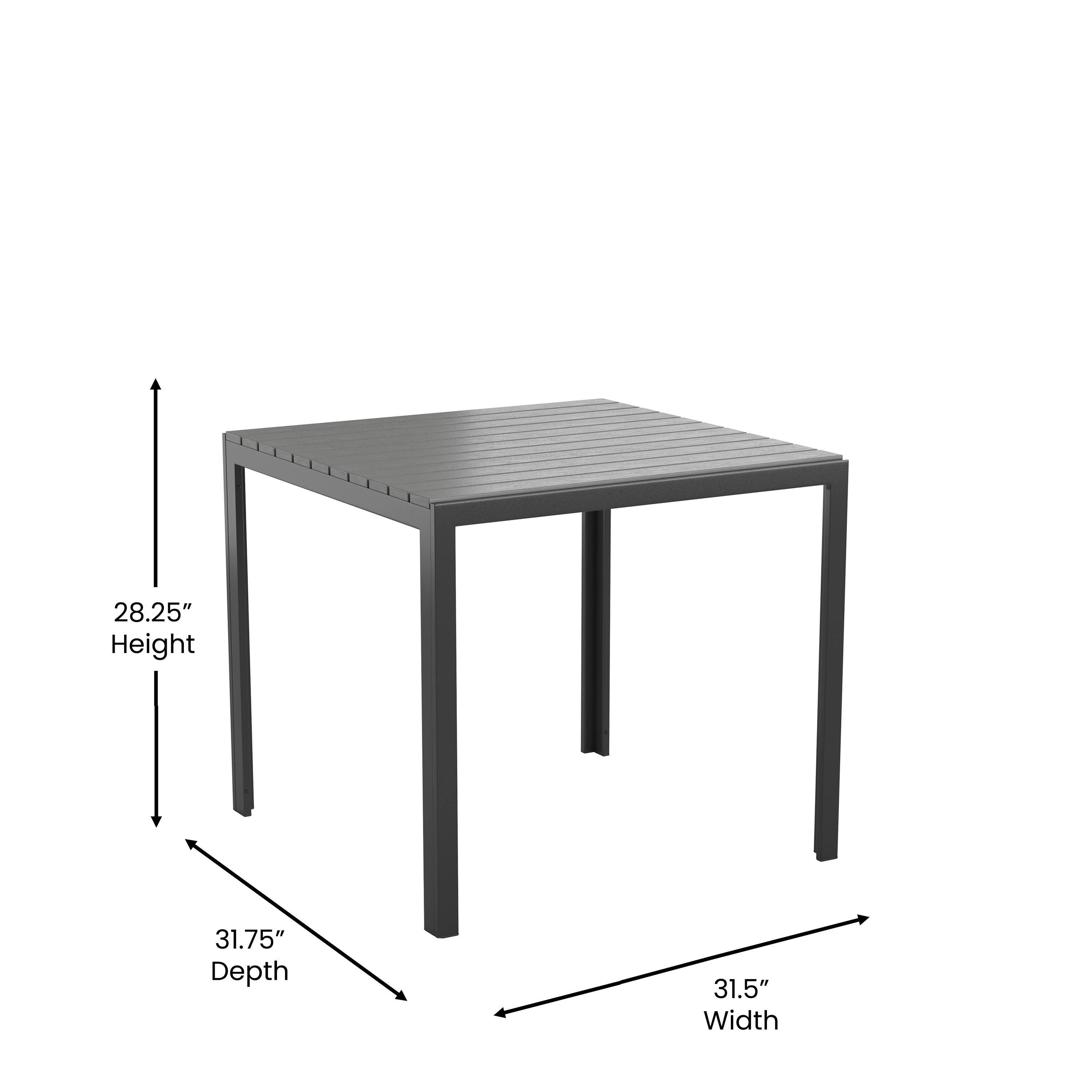 28.25" Height  
31.75" Depth  
31.5" Width