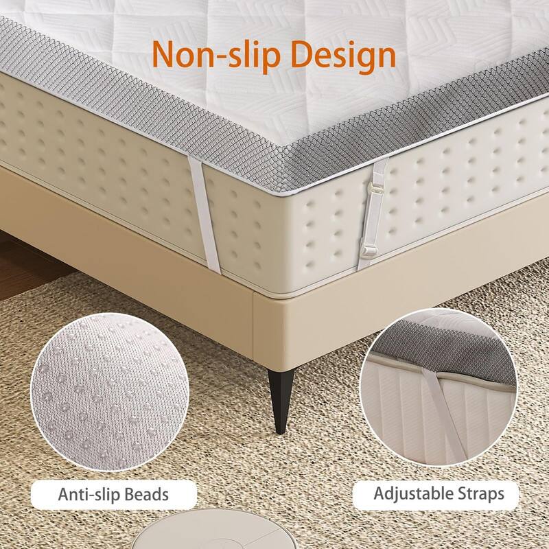 Non-slip Design
Anti-slip Beads
Adjustable Straps