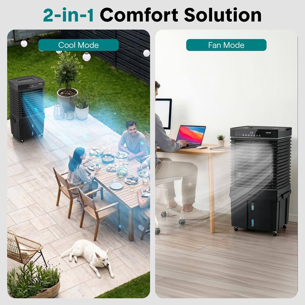 2-in-1 Comfort Solution

Cool Mode

Fan Mode