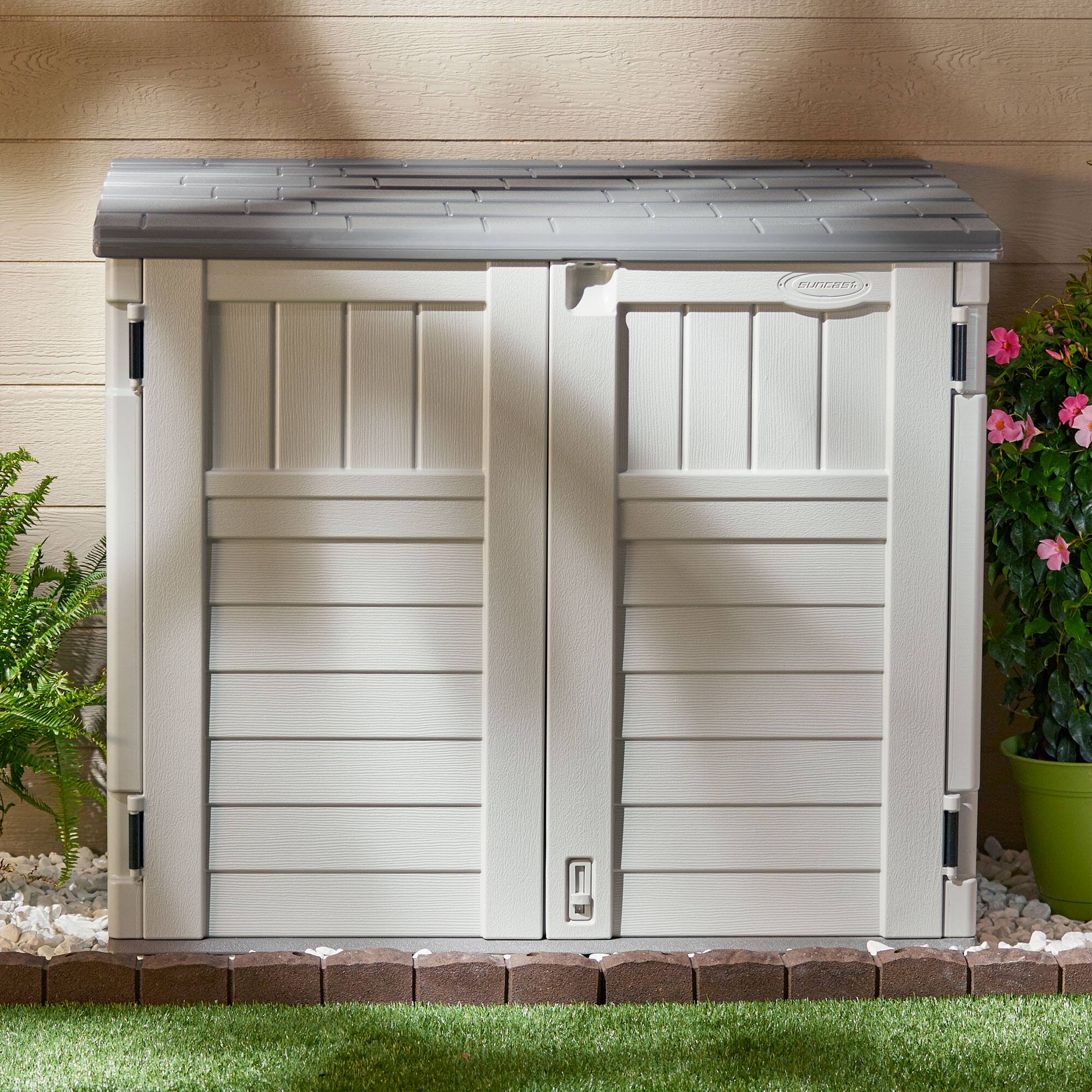Alt View 4. Suncast - Suncast BMS2500 Horizontal Outdoor Storage Shed, 2 Pack BMSBSKT2PK Basket, Black - Ivory.