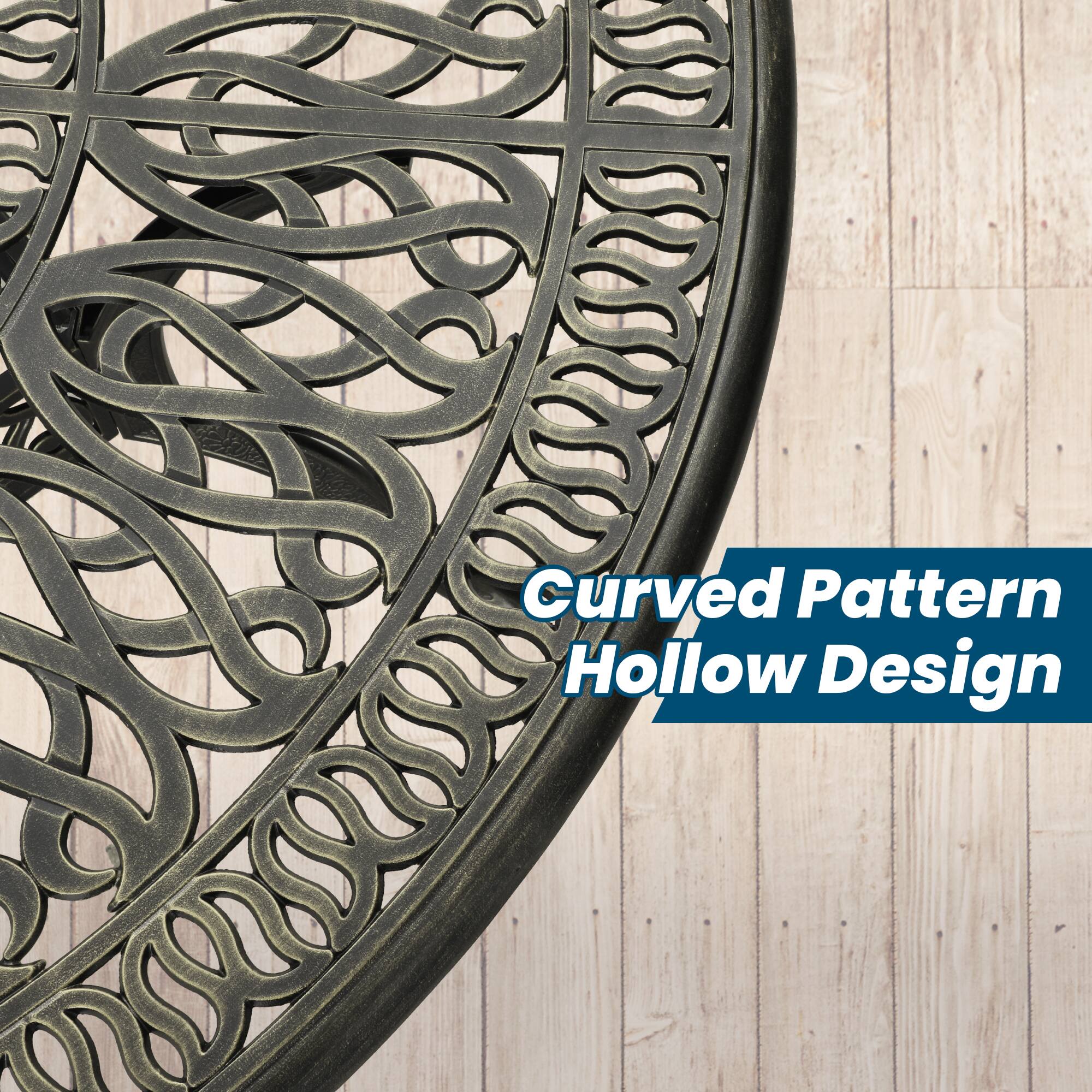 Curved Pattern Hollow Design