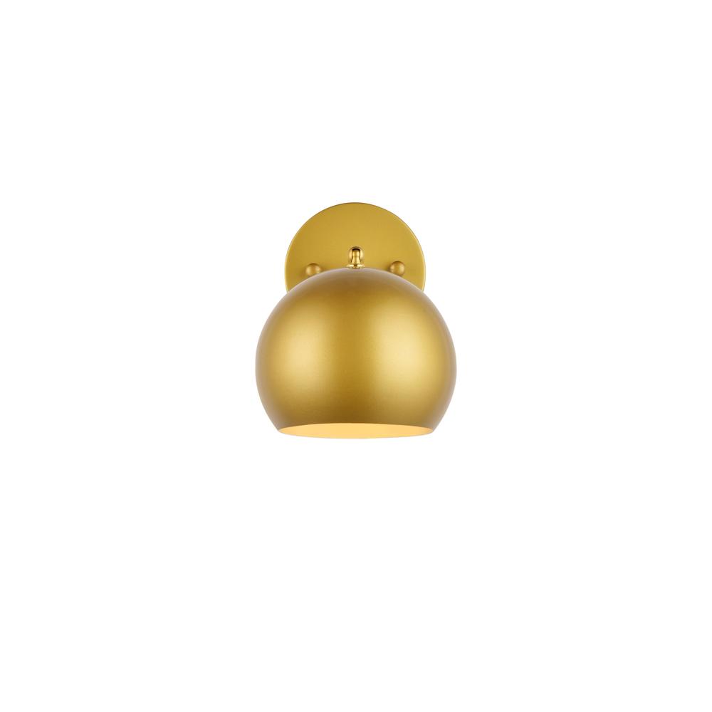 Alt View 4. Living District - Othello 1 light brass wall sconce - Brass.