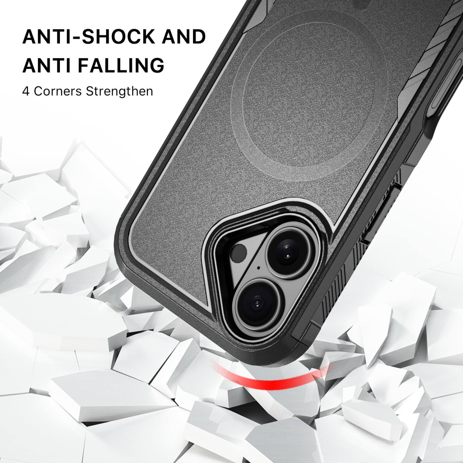 ANTI-SHOCK AND ANTI FALLING  
4 Corners Strengthen