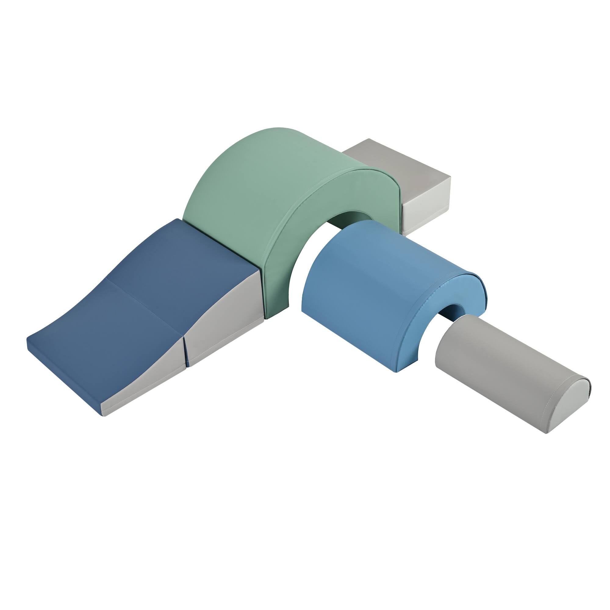 Alt View 7. Siljoy - 5‑Piece Lollipop‑Shaped Kids Climbing Toys, Soft Foam Blocks, Indoor Play, Safe EPE, Lightweight, for Toddlers - Colorful.