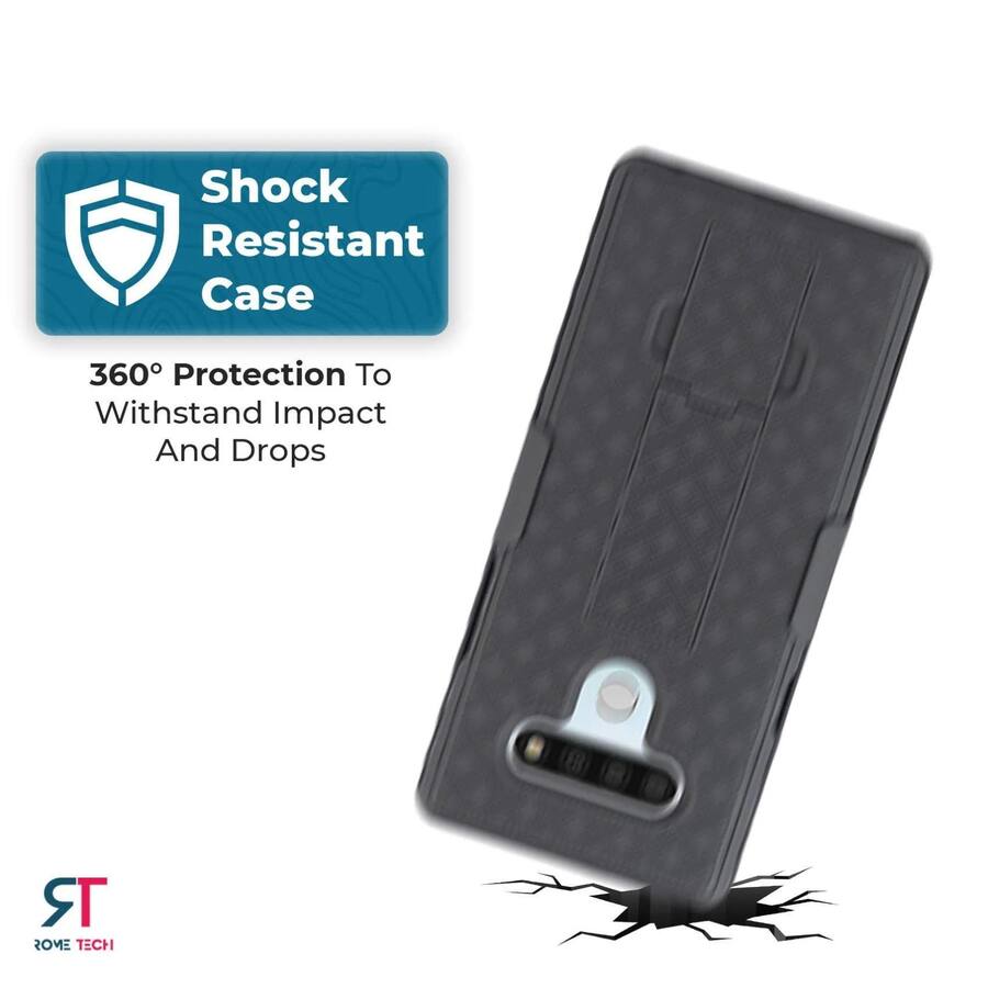 Layered Shell Elements RomeTech Shell Holster Combo Case for LG Stylo 6 Black - Best Buy