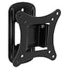 Front. Mount-It! - Single Stud Tilt & Swivel TV Wall Mount for 19–32" – Compact, Easy Install, VESA Compatible, Space-Saving - Black.